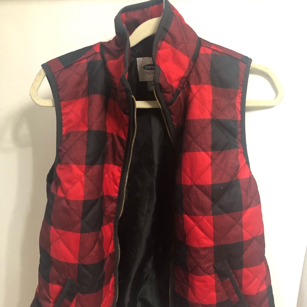 Old Navy Buffalo Print Vest